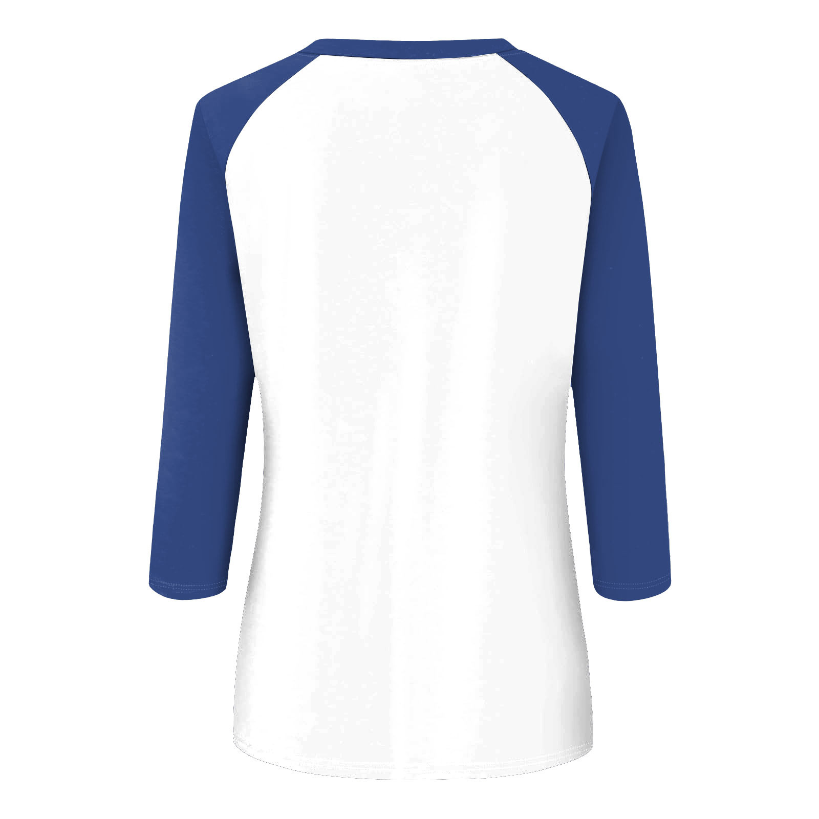 thumbnail image 5 of Camiseta informal de manga 3/4 y cuello redondo para mujer, versátil, de poliéster, tallas S-XXL, 5 of 5